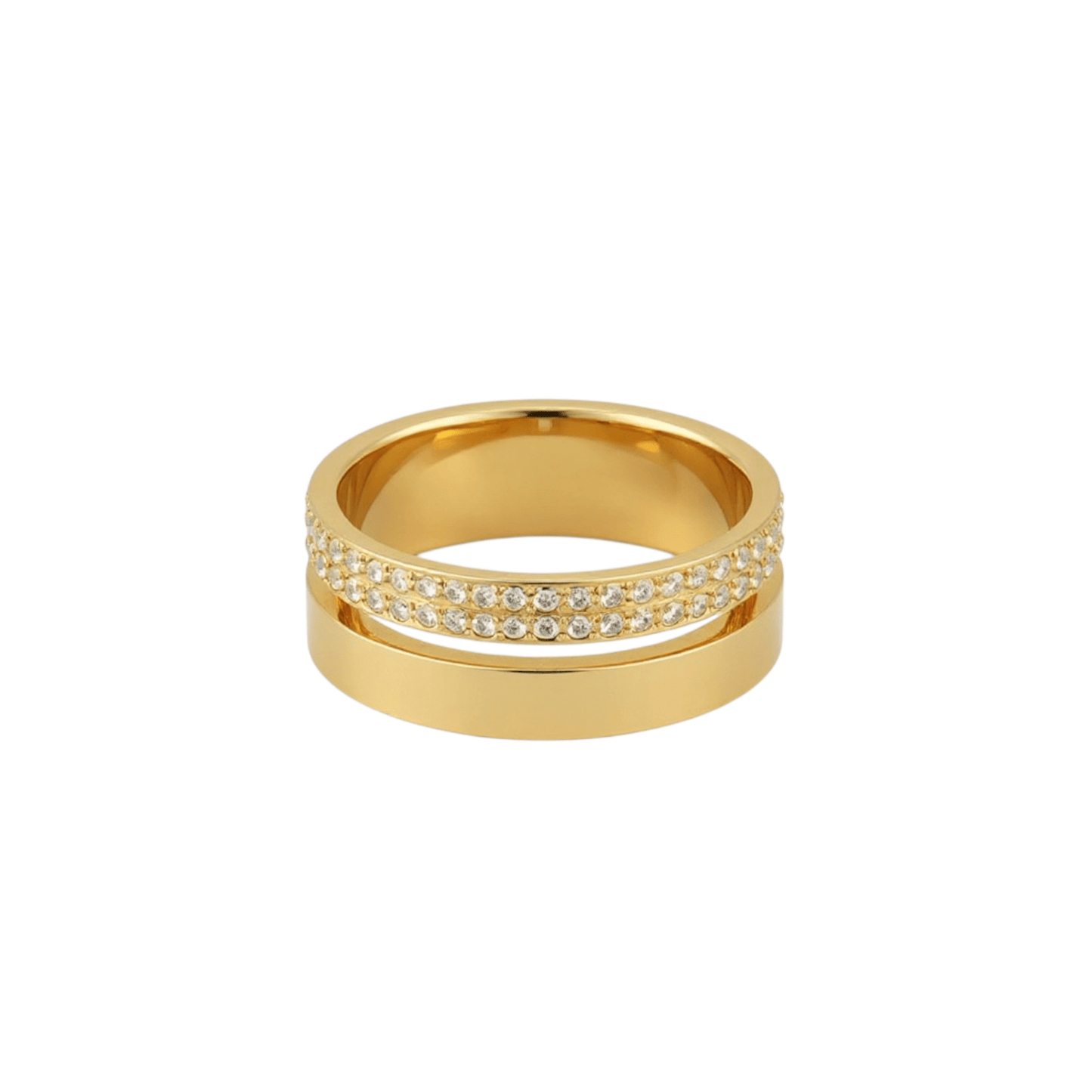 Ring Vera - Gold Plated Stainless Steel Stackable Ring